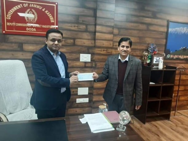 Green model school donate rs. one lakh